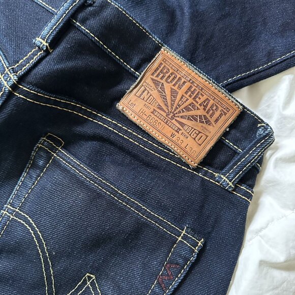 Iron Heart IH-666SII double indigo Japan selvedge denim size 33 - Picture 5 of 10